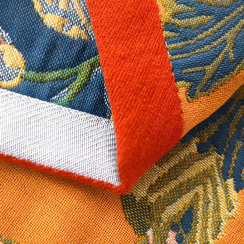 Reversible Cotton Bath Towel | Hibiscus Print