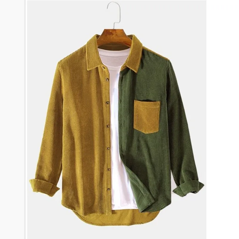 Dahlia Women's Corduroy Button-up - fabric and finish detail