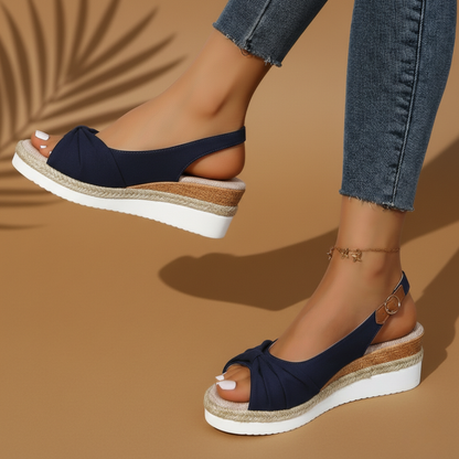 Willa Women's Platform Espadrilles - fabric and finish detail