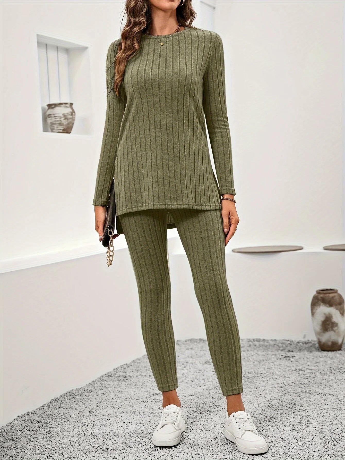 Imogen Women's Ribbed Knit Ribbed Knit - styled view