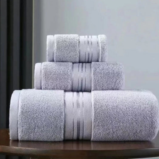 Cloud Comfort Egyptian Cotton Towel Set | 3-Piece, Quick-Drying