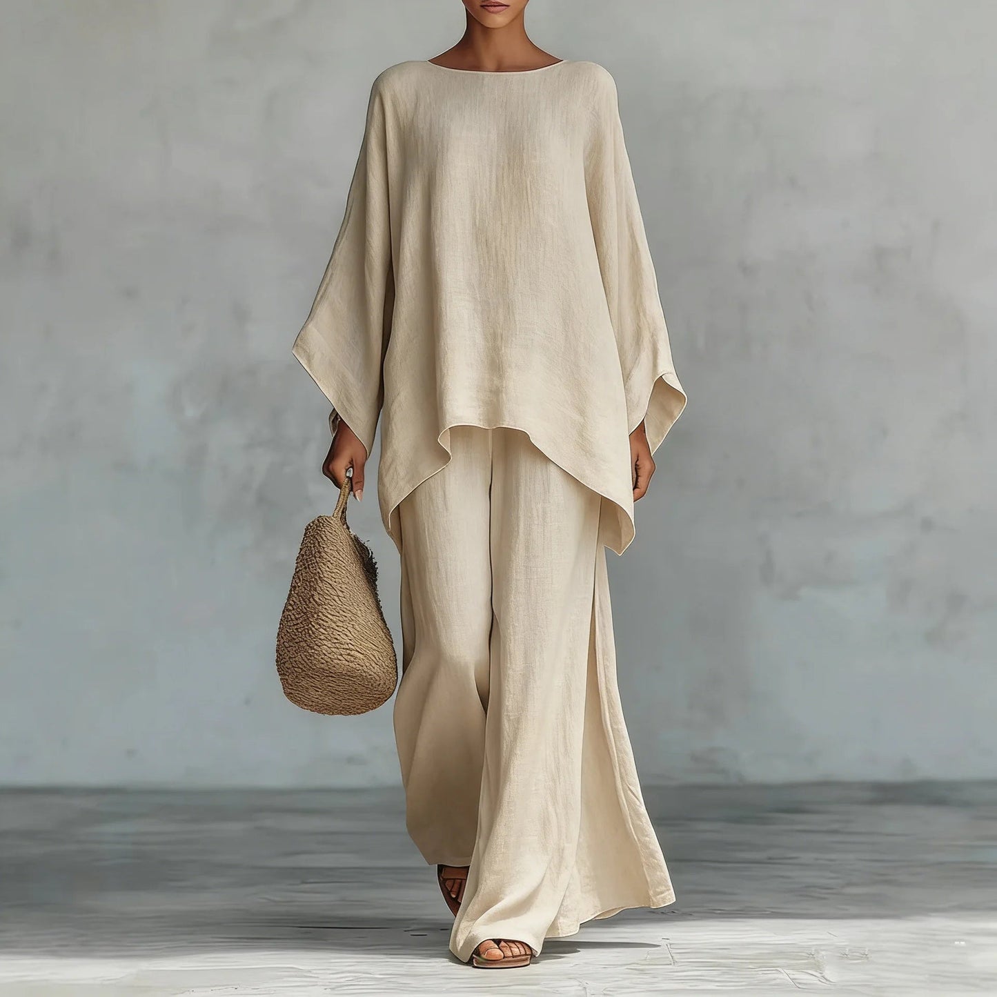 Thea Women's Linen Linen Resort - close-up detail
