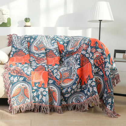 Soft Wander Tusk Cotton Blanket
