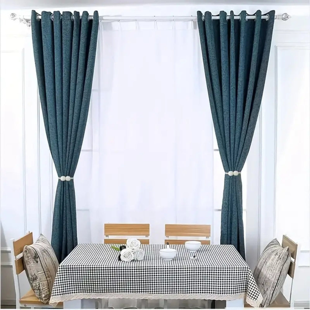 Magnetic Pearl Curtain Tie Backs | No-Hook, 2-Pack
