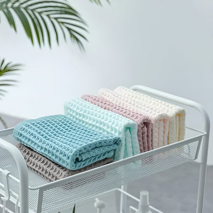 Cotton Waffle Bath Towel | Textured, Quick-Dry