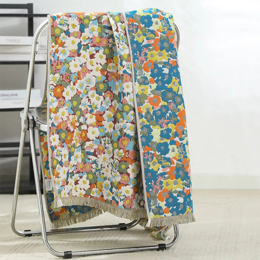 Reversible Cotton Bath Towel | Colorful Print
