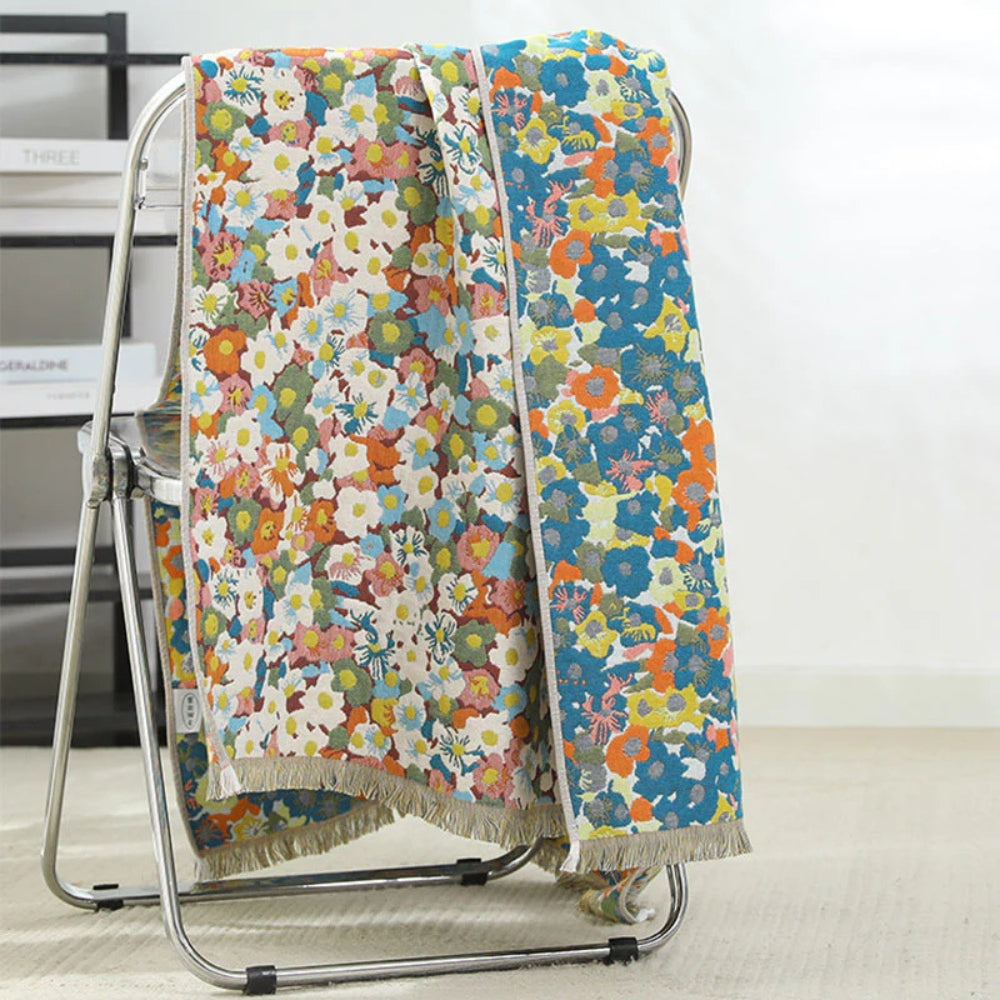 Reversible Cotton Bath Towel | Colorful Print