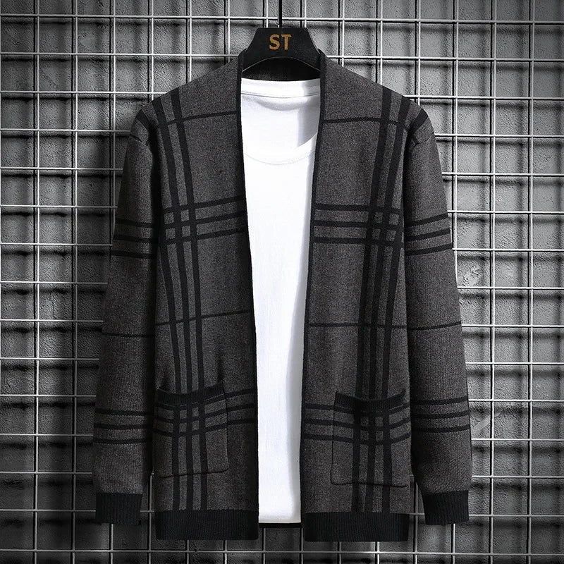 Rosa Women's Plaid Cardigan - front view