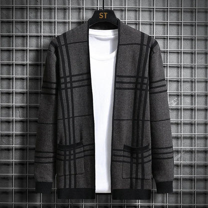 Rosa Women's Plaid Cardigan - front view