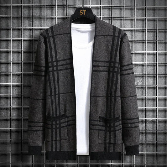 Rosa Women's Plaid Cardigan - front view