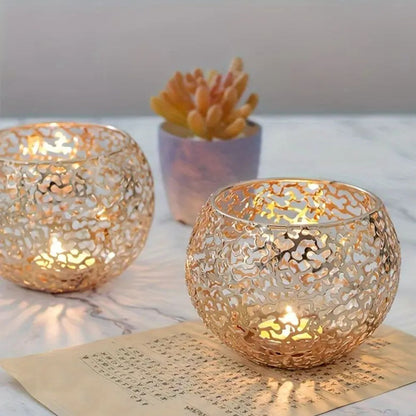 Glow Sphere Geometric Tealight Holder