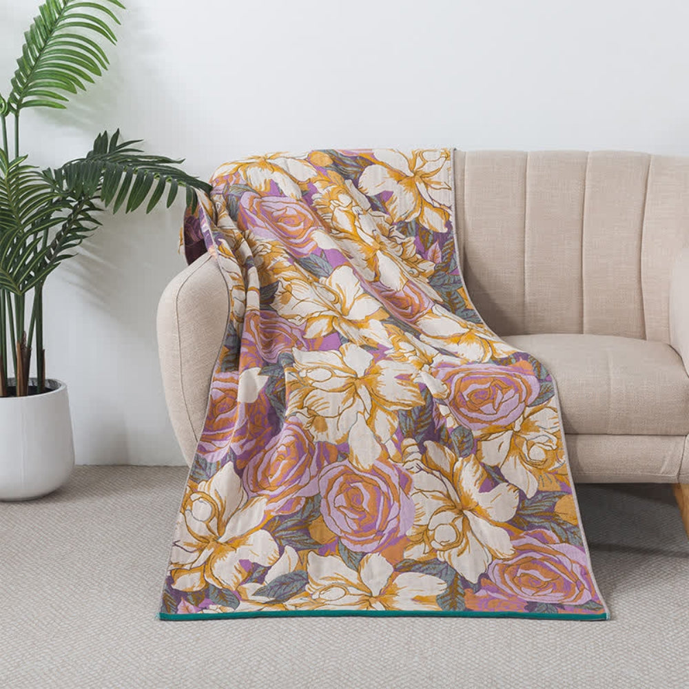Cotton Bath Towel | Vintage Rose Floral