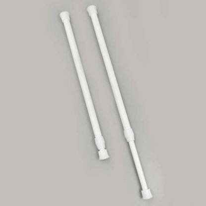 Adjustable Telescopic Curtain Rod | No-Drill, Rustproof Aluminum