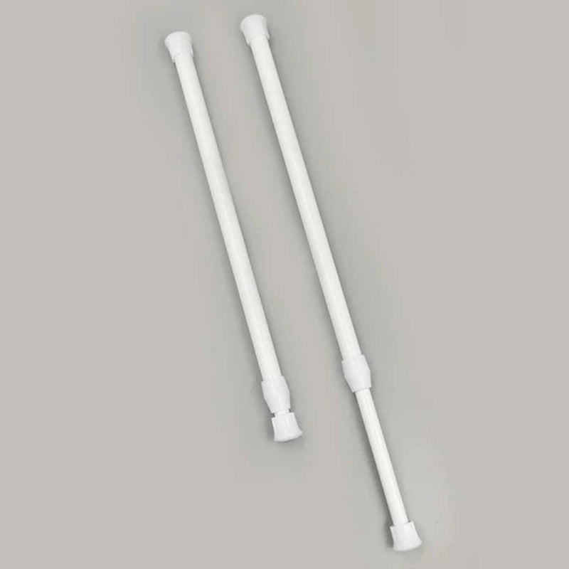 Adjustable Telescopic Curtain Rod | No-Drill, Rustproof Aluminum