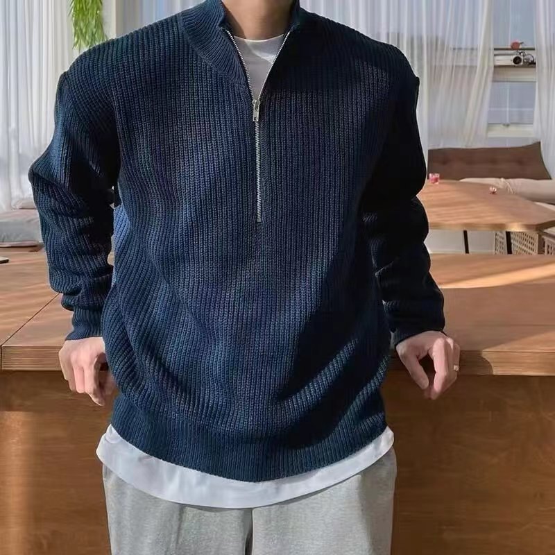 Griffin Men's Ribbed Knit Sweater - front view