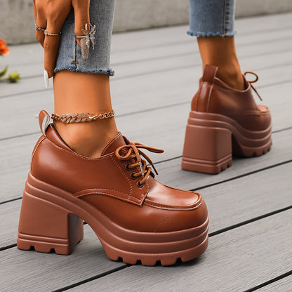 Odette Women's Platform Oxfords - back view