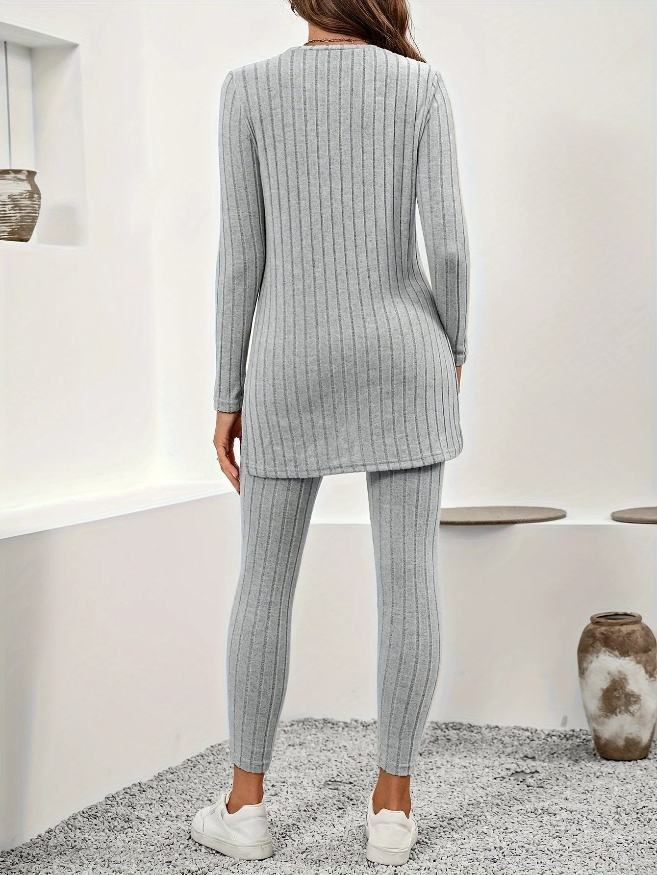 Imogen Women's Ribbed Knit Ribbed Knit - full-length view