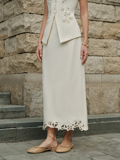 Talia Women's Skirt - fabric and finish detail