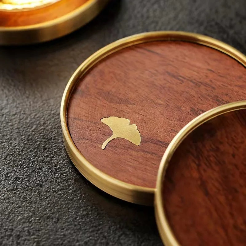 Birch Coasters - fabric and finish detail