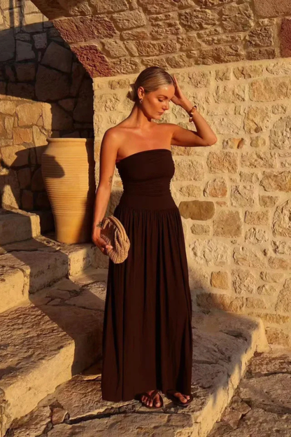 Opal Women's Pleated Dress - full-length view