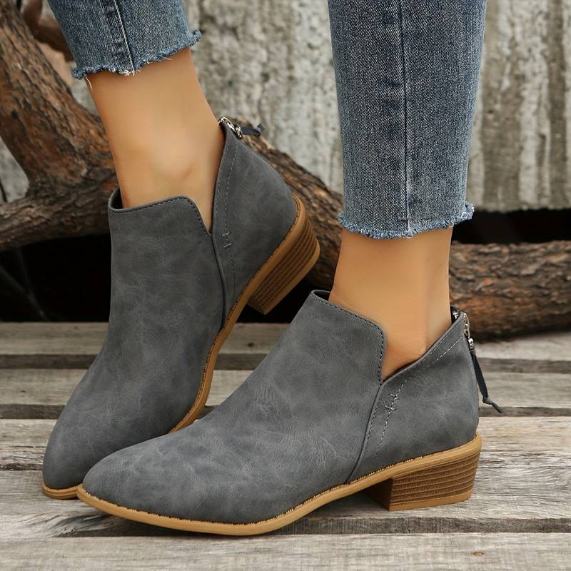 Kira Women's Ankle Boots - fabric and finish detail