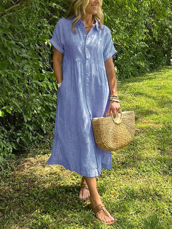 Selma Women's Striped Shirt | Tunic, Relaxed Fit