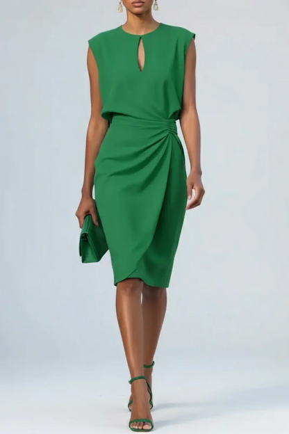 Rhea Women's Midi Dress - full-length view