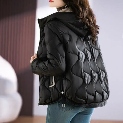 Odette Women's Quilted Puffer Jacket - styled view