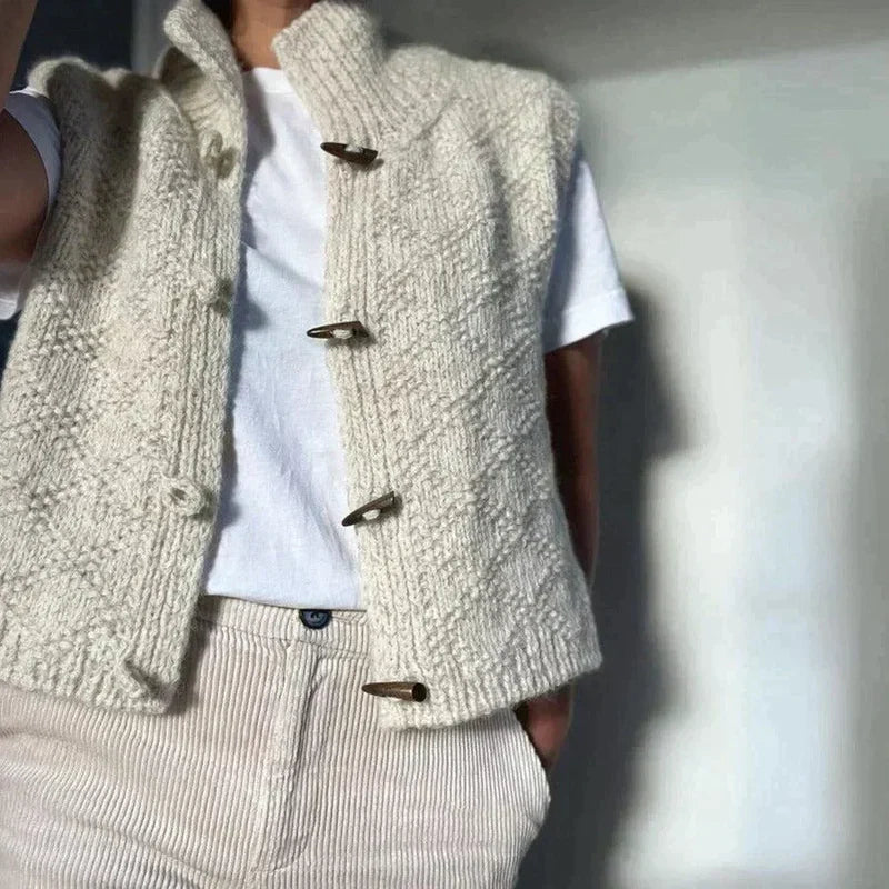 Elsie Women's Cardigan - fabric and finish detail