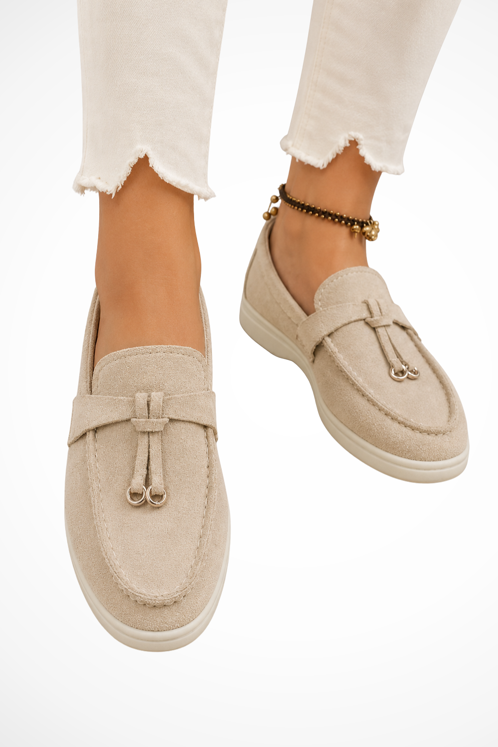 Iris Women's Suede Loafers - back view