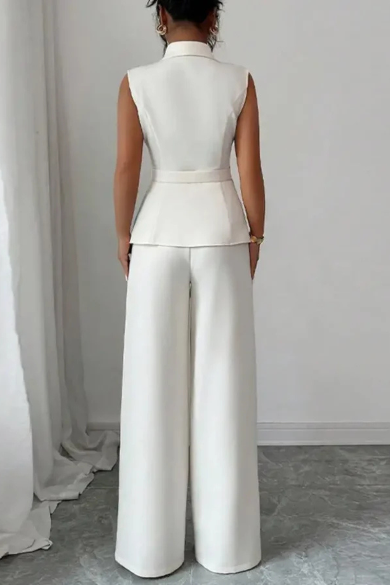 Rowan Women's Wide Leg Trousers - full-length view