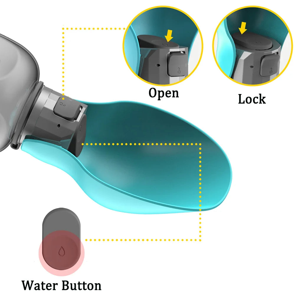 Slate Portable Water Bottle - styled view
