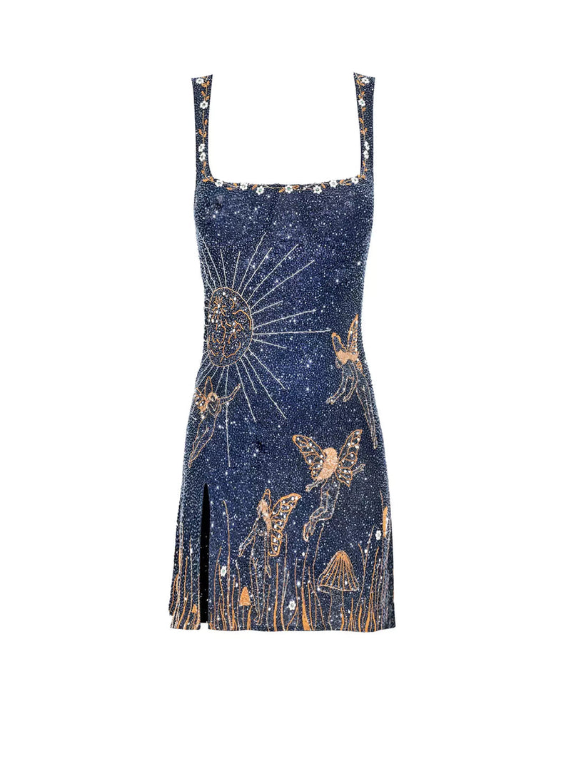 Cleo Women's Mini Dress | Bodycon, Square Neck, Sleeveless