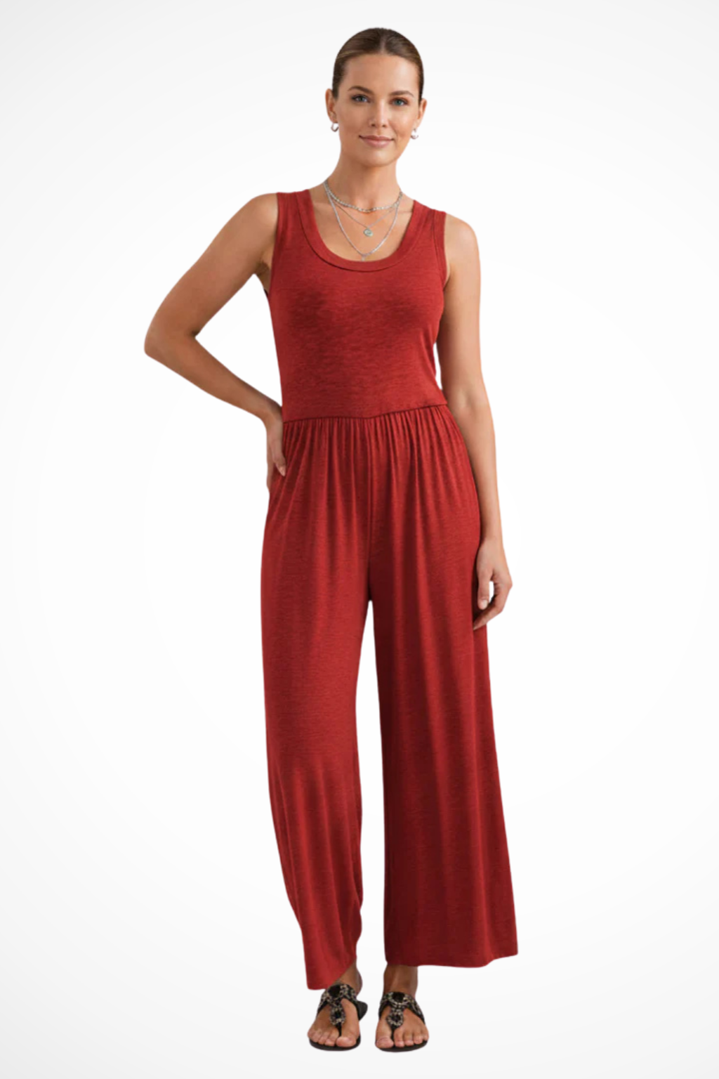 Rowan Women's Wide Leg Jumpsuit - close-up detail