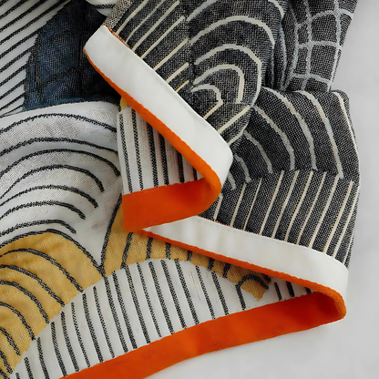 Cotton Bath Towel | Shell Jacquard Print