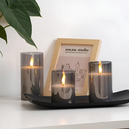 Ethereal 3D Flameless Candle Set | Realistic Flame, Timer & Dimming