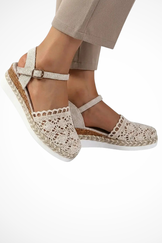 Edith Women's Crochet Espadrilles - front view