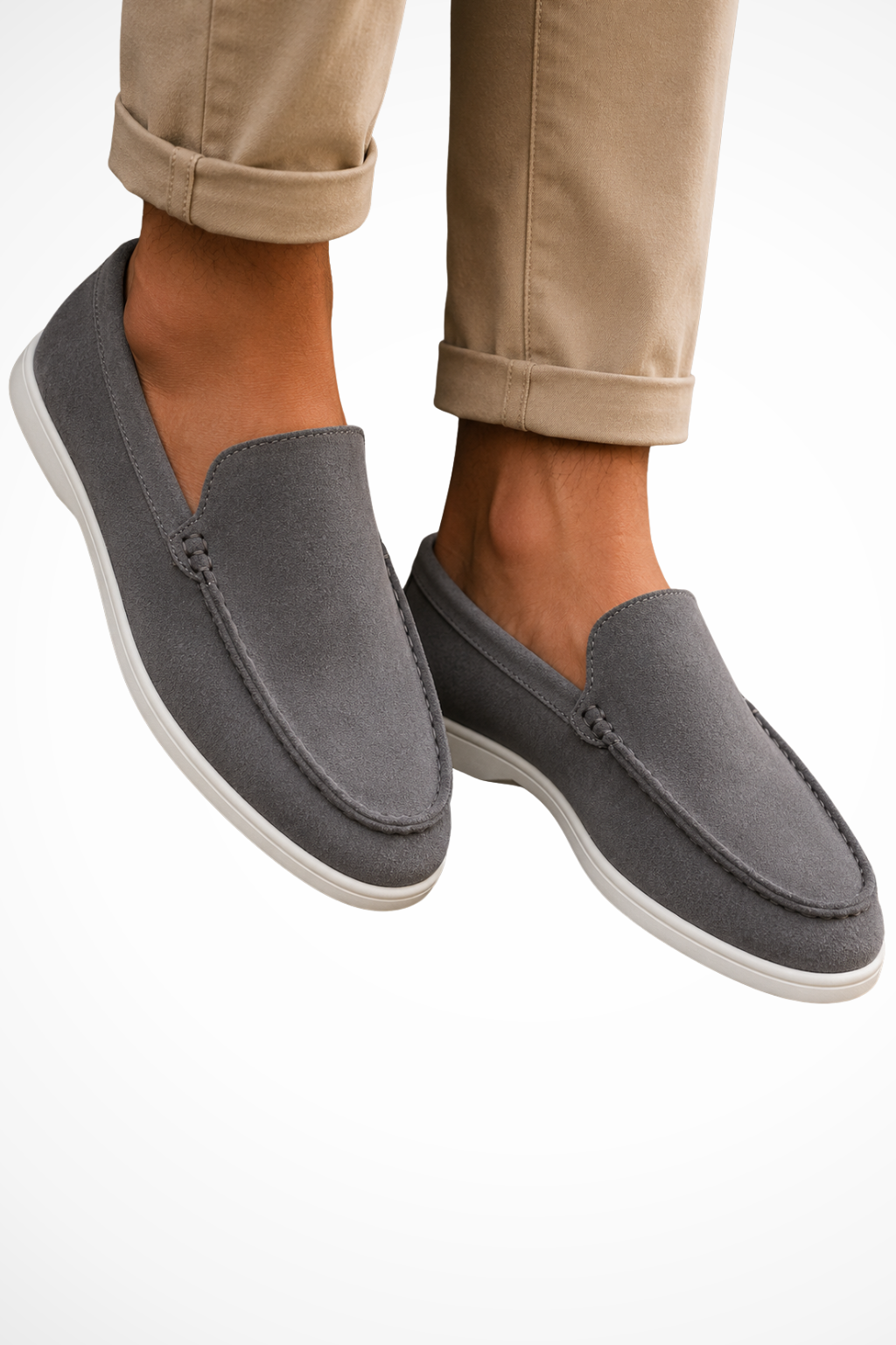 Milo Men's Suede Loafers - back view