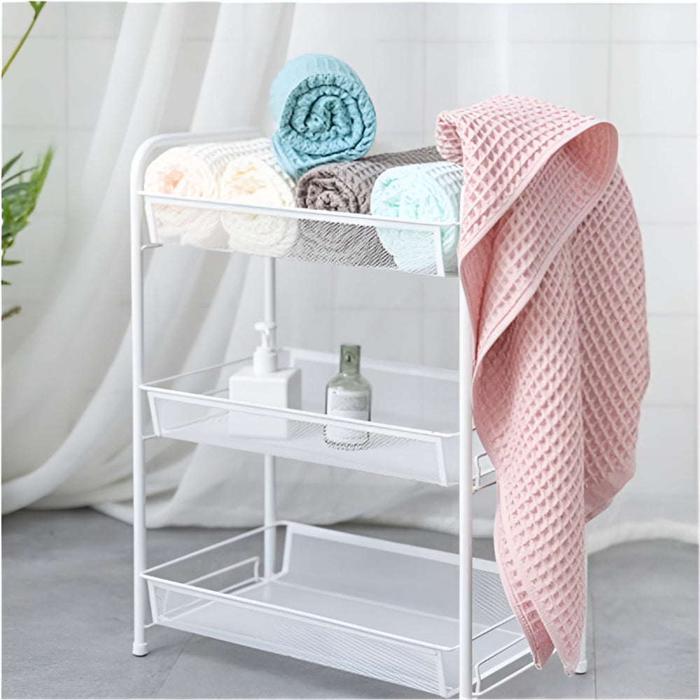 Cotton Waffle Bath Towel | Textured, Quick-Dry
