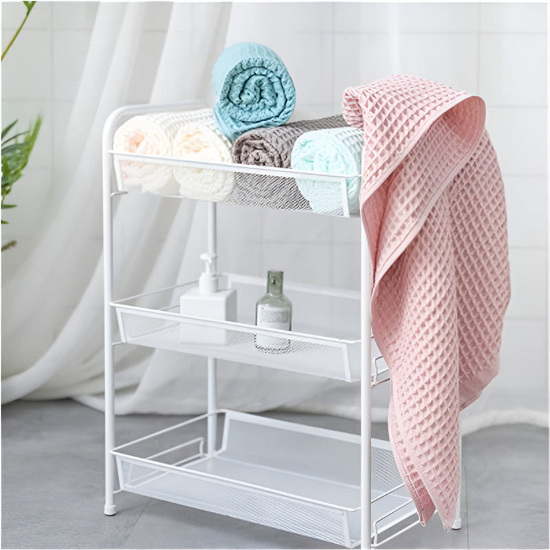 Cotton Waffle Bath Towel | Textured, Quick-Dry