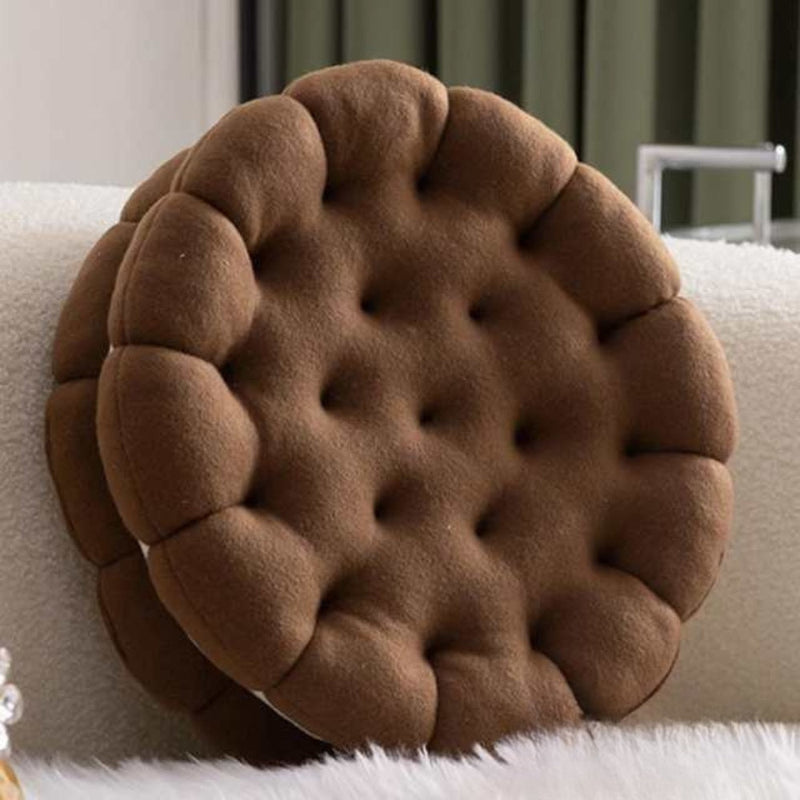 Grove Snuggly Cookie-Inspired Cushion | Soft Cover, Living Room