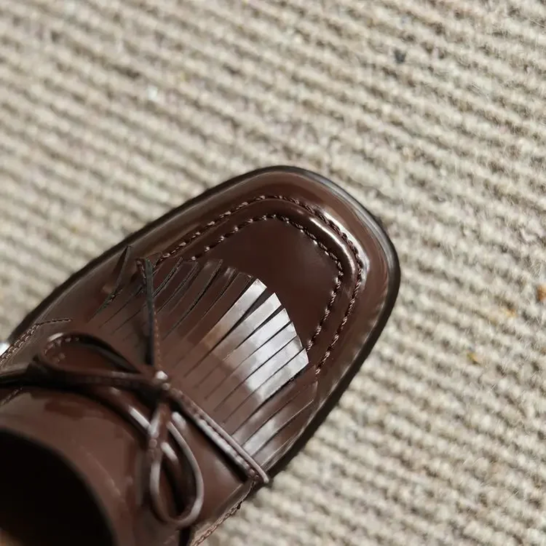 Nell Women's Block Heel Loafers - shown in use