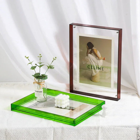 Ember Solar Photo Frame - styled view