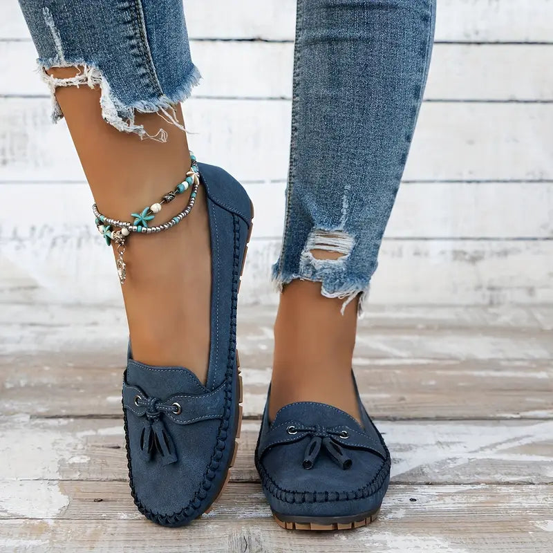 Kira Women's Loafers - fabric and finish detail