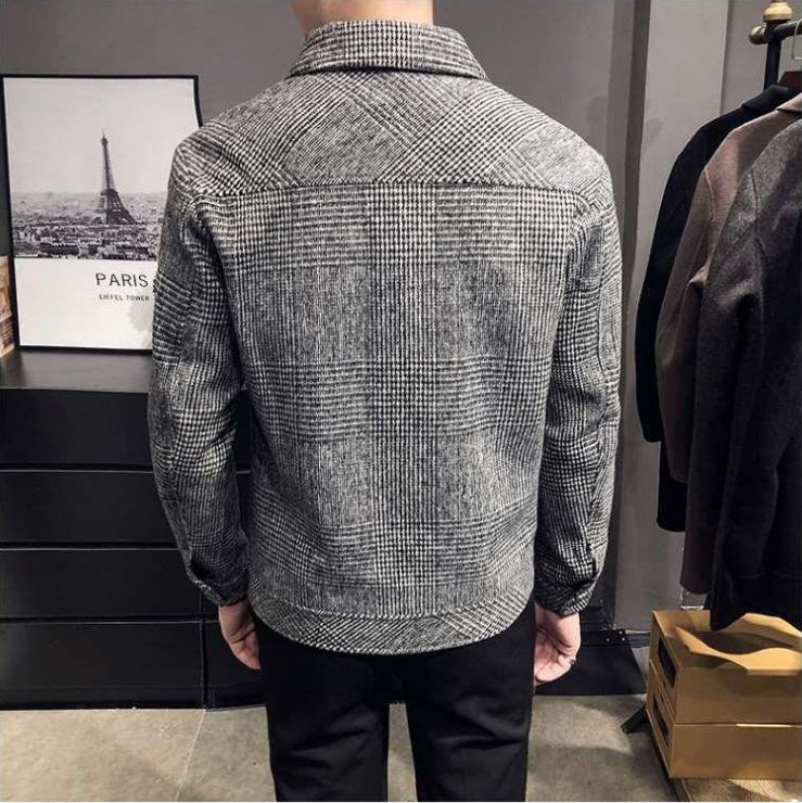 Lachlan Men's Plaid Jacket - back view