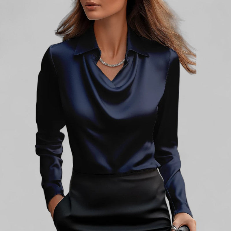Lena Women's Blouse - fabric and finish detail