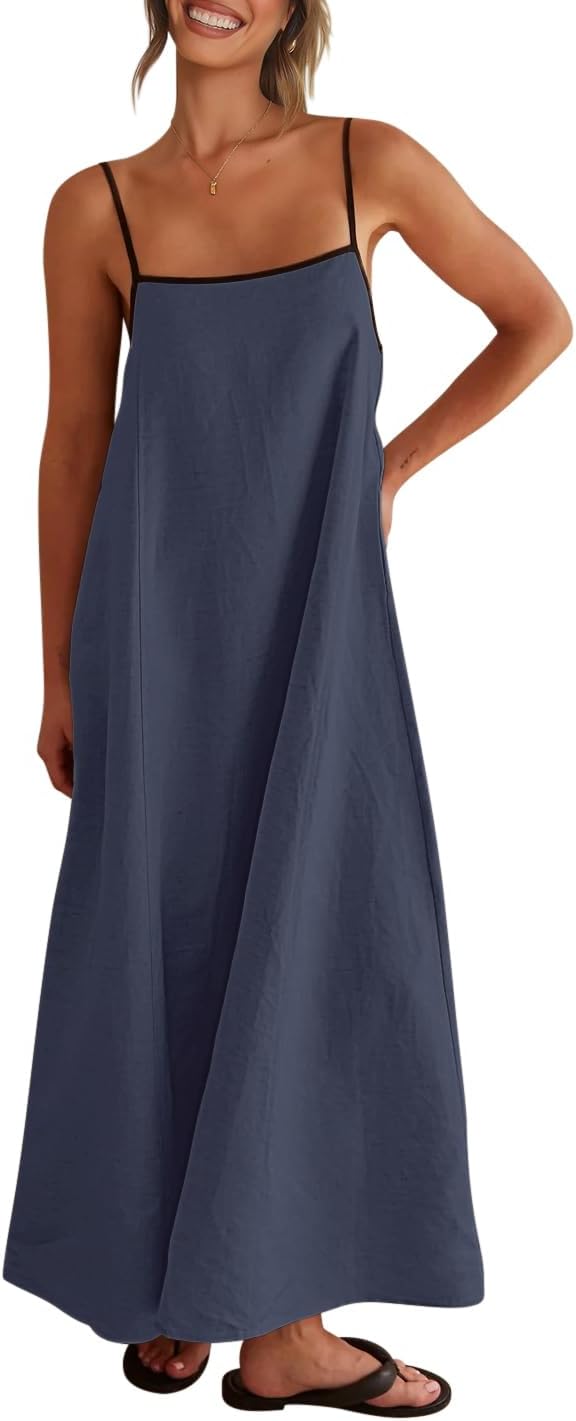 Bijou Women's Adjustable Maxi Dress - flat lay