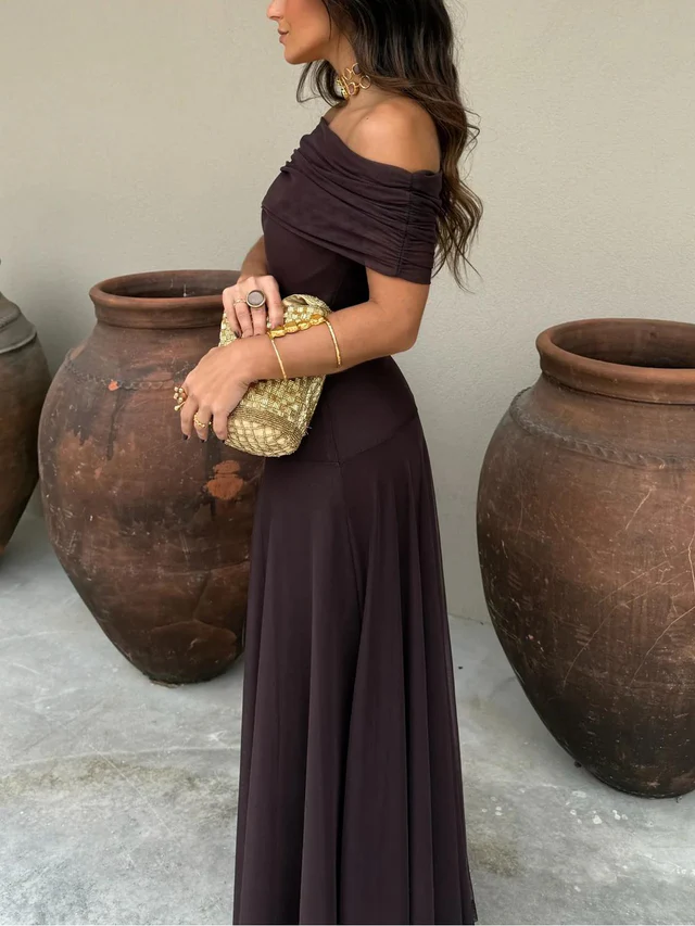 Astrid Women's Maxi Dress - flat lay