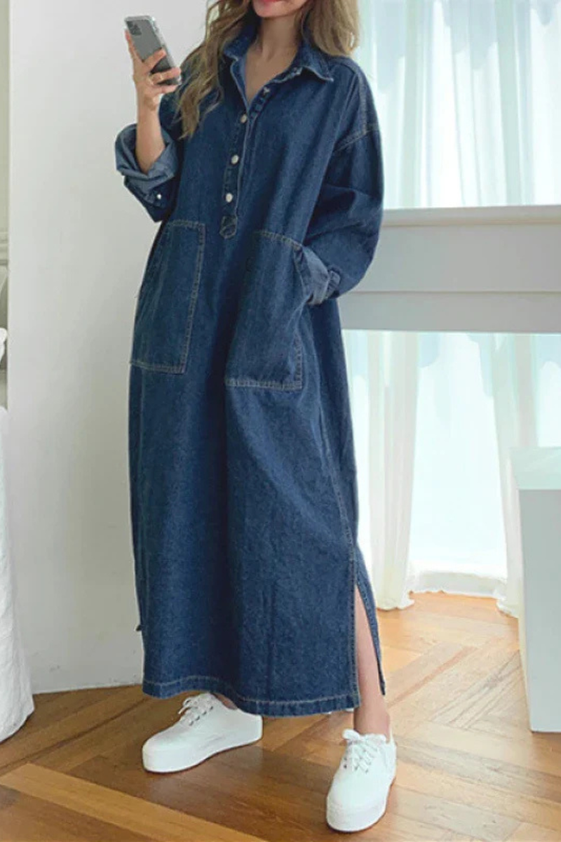 Xanthe Women's Oversized Maxi Dress - full-length view