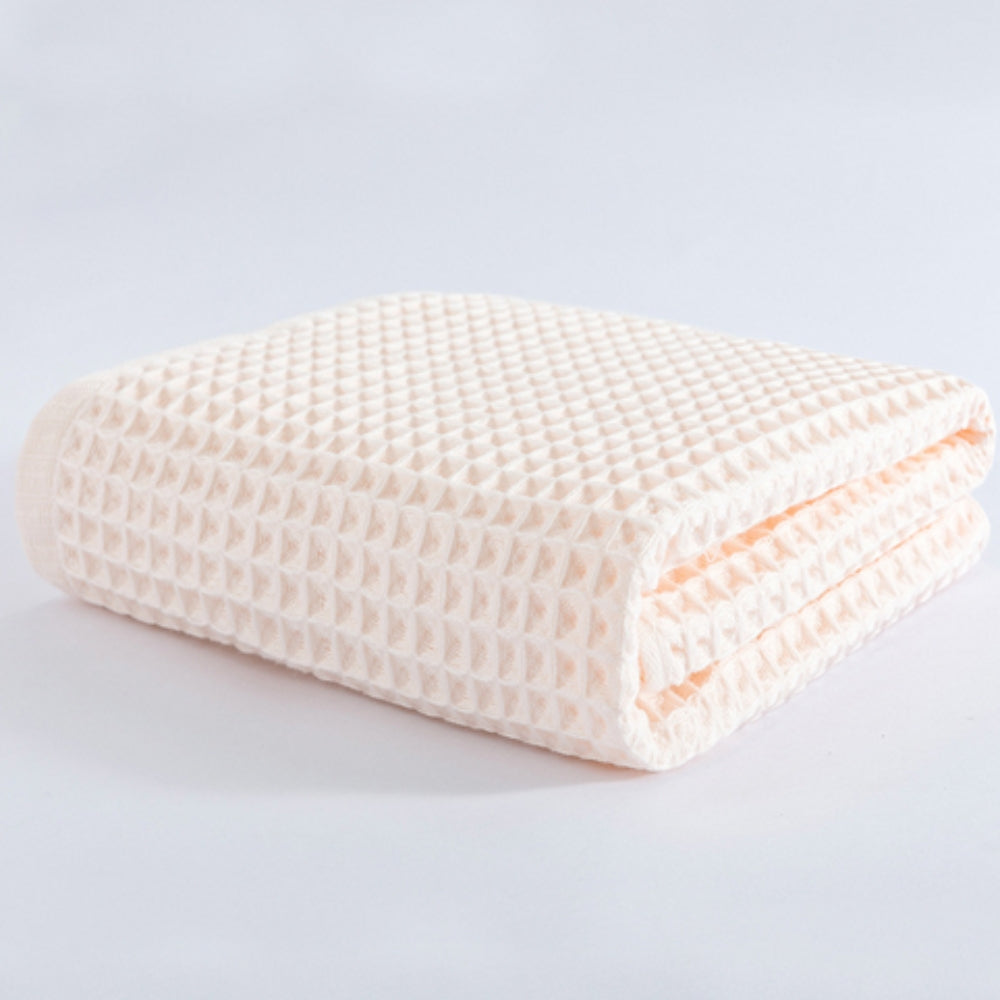Cotton Waffle Bath Towel | Textured, Quick-Dry